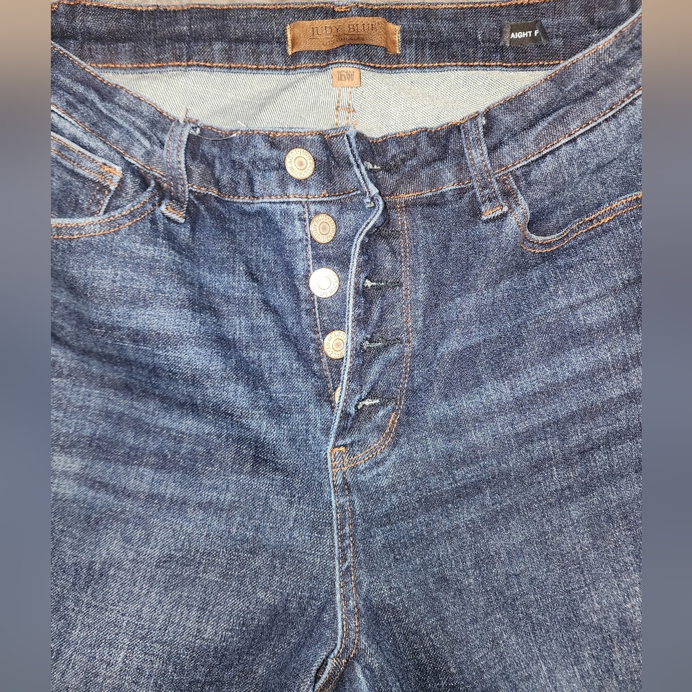 Judy Blue Women's Straight Leg Jeans - Dark Blue